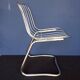 70s chrome metal chairs