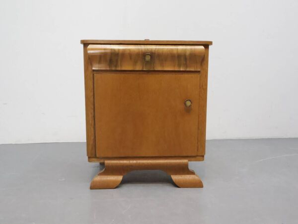 Table de chevet vintage   Années 60   Chêne