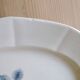 Oval dish Digoin Sarreguemines Blue roses
