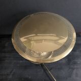 Bauhaus desk lamp, modernist in gilded brass, 1940s