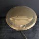 Bauhaus desk lamp, modernist in gilded brass, 1940s
