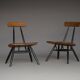 Chaises longues Pirkka par Ilmari Tapiovaara pour Laukaan Puu. Lot de 2