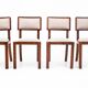Art Deco dining set, table et 4 chairs, Poland, 1940s