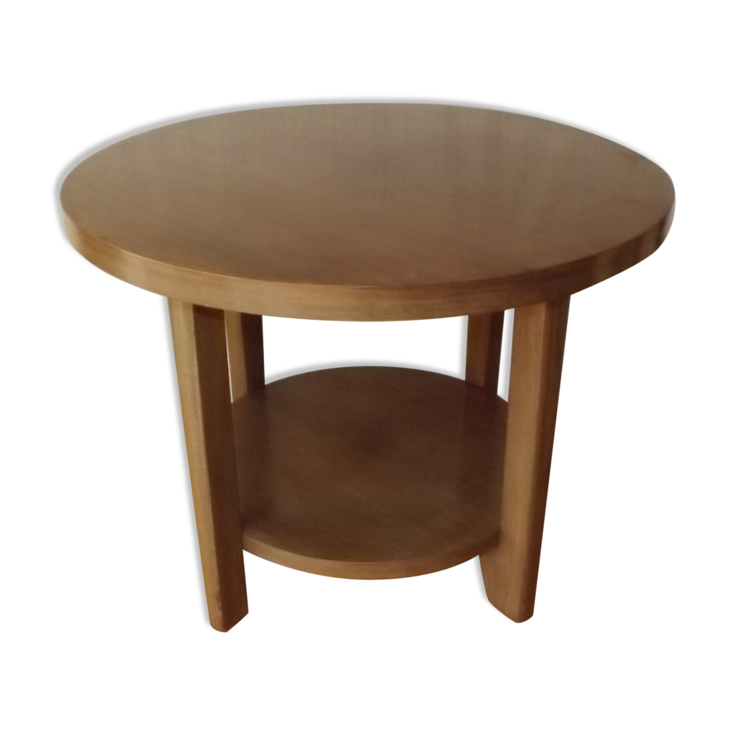 Mahogany coffee table Gaston Poisson art deco 1940