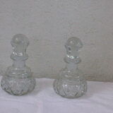 Lot of two glass decanters