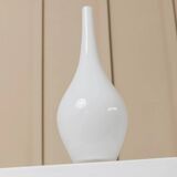 Vintage white milk-glass Salong vase by Johanna Jelinek for IKEA - mouth-blown glass, Scandinavian design