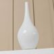 Vase vintage en verre opalin blanc Salong par Johanna Jelinek pour IKEA - verre soufflé à la bouche, design scandinave
