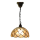 Vintage Capiz Shell Pendant Lamp – Woven Mother of Pearl Shade,