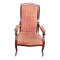Louis Philippe Voltaire armchair from the 19th century in solid mahogany.