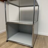 USM Haller shelf in light grey