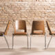 Set of 4 Jomain Baumann chairs, seat in imitation leather cognac, circa 1960