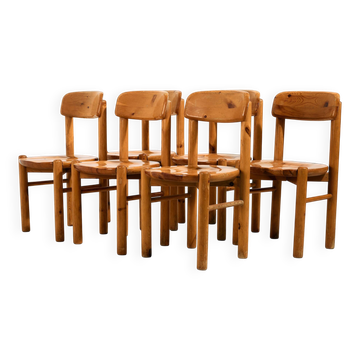 Pine dining chair by Rainer Daumiller for Hirtshals Savvaerk, set of 6