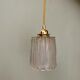 Vintage holophane glass globe lamp