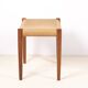 Tabouret Niels O. Møller Modèle 80a en Teck, Danemark des années 1960