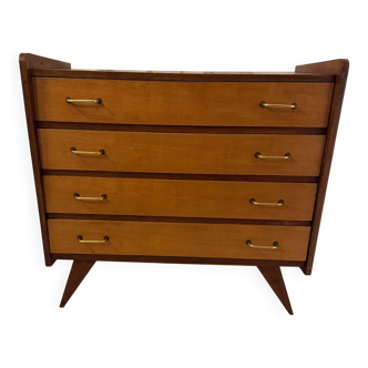 Vintage chest of drawers with tapered legs