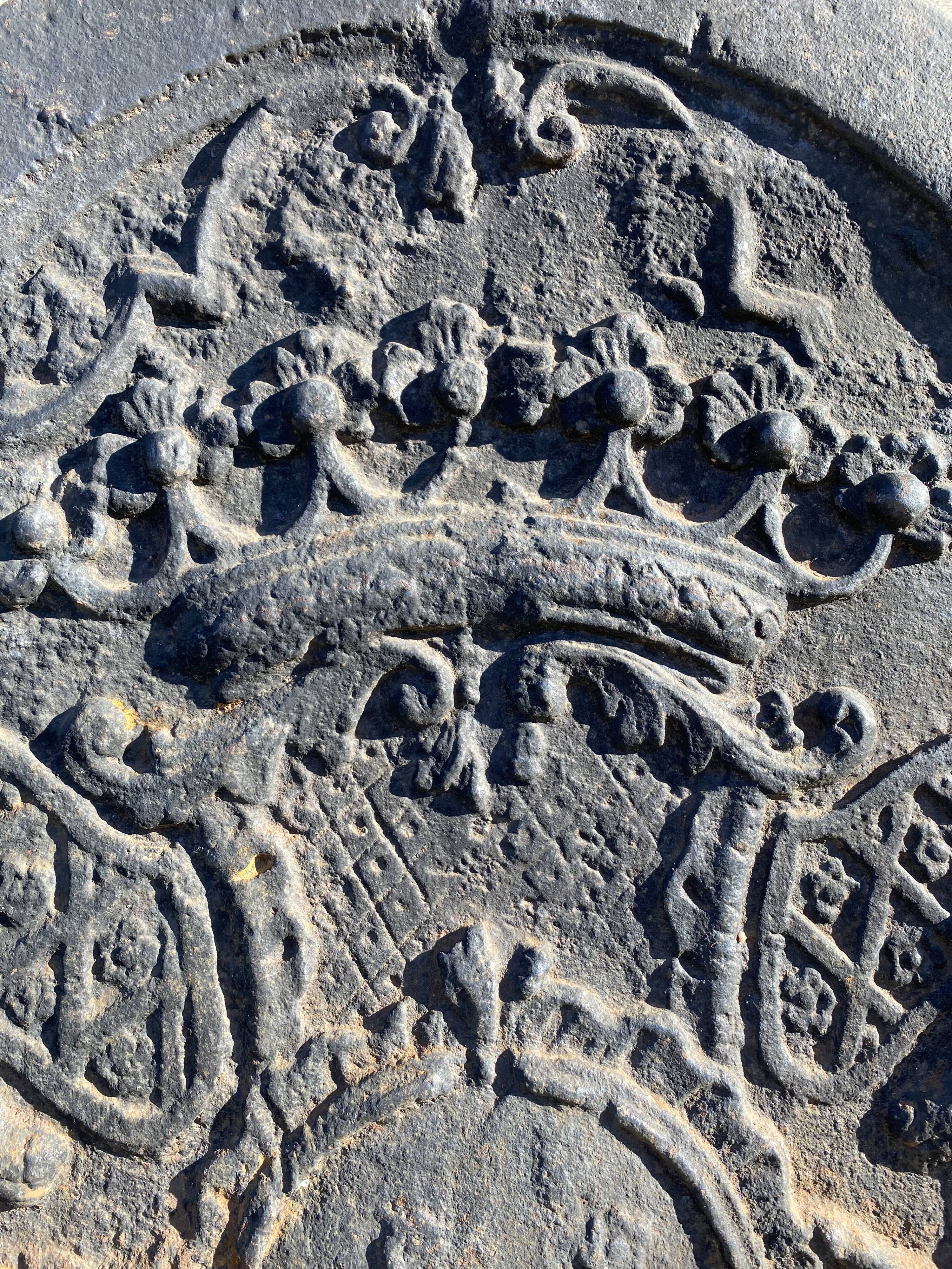 Castle unicorn fireplace plate