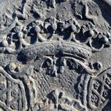 Castle unicorn fireplace plate