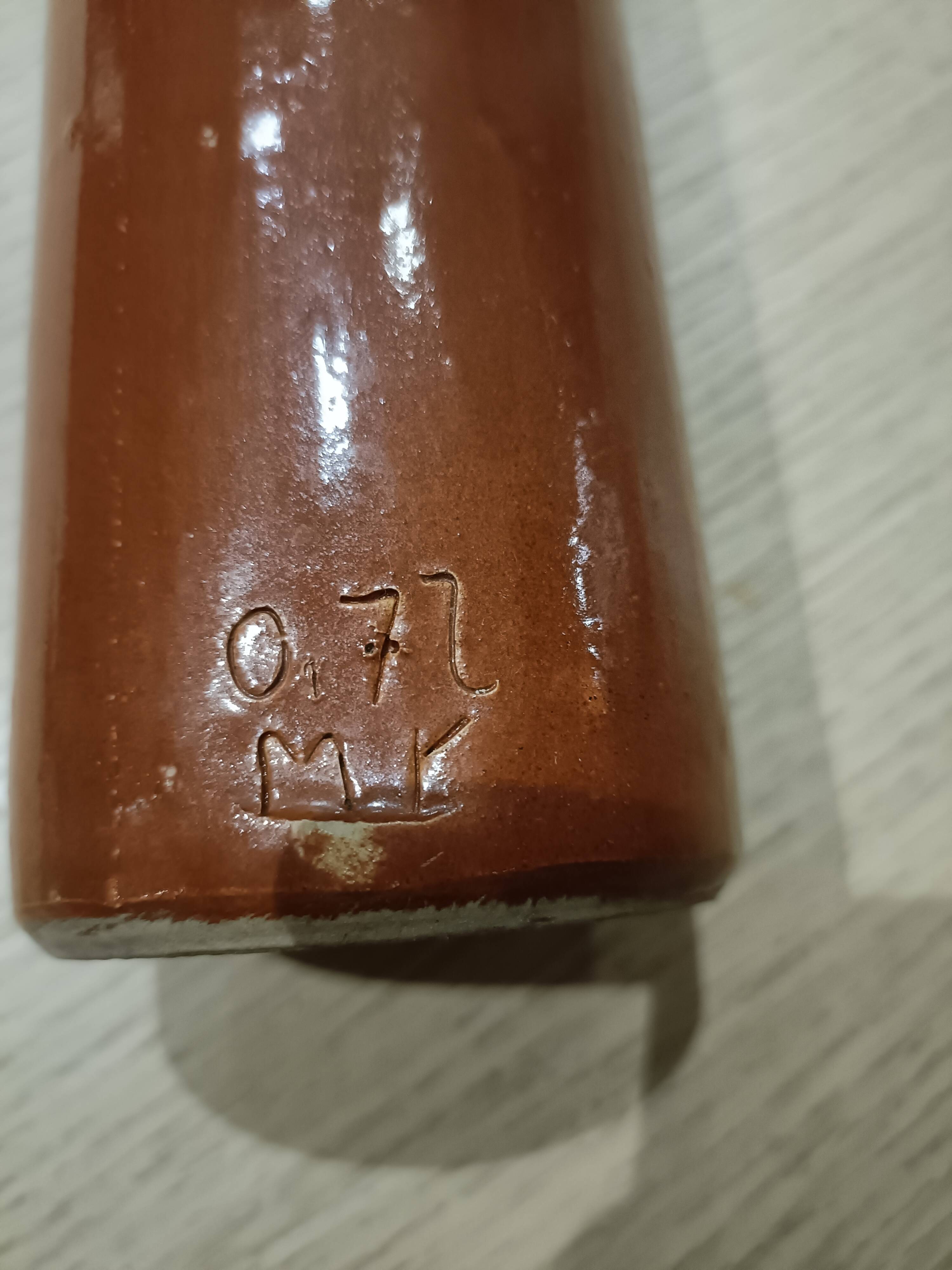 Antique stoneware bottle