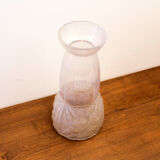 Art deco vase in molded pressed glass