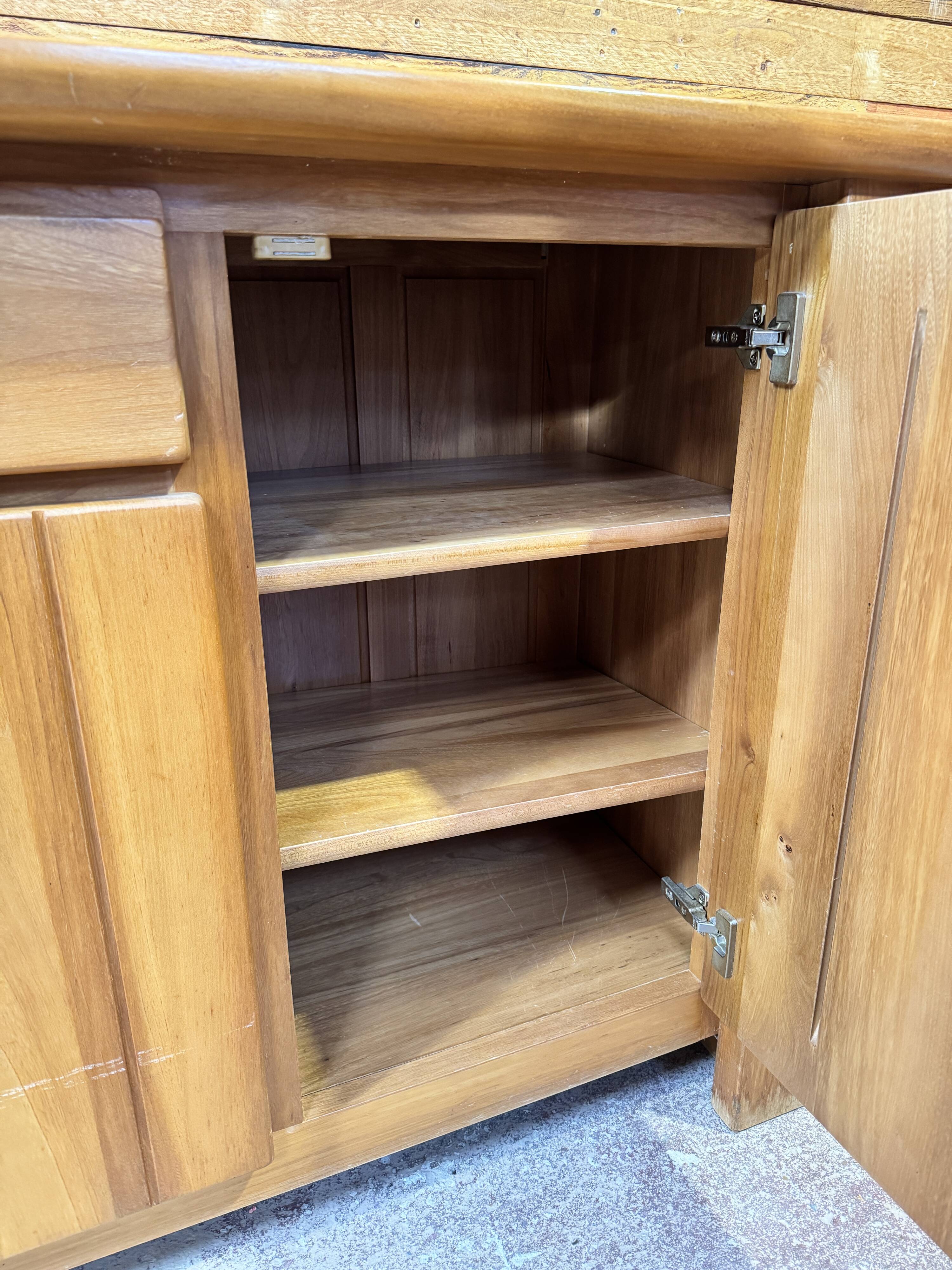 Enfilade in solid elm – 1980s
