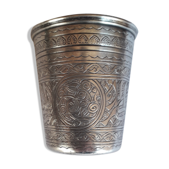 Old timpani in chiseled silver 3 punches.