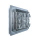 Sculptural Wall Lamp Vintage 60s, Glass and Chrome