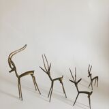 Ensemble antilopes gazelles laiton