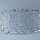 Reims glass butter dish