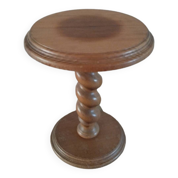 Table d'appoint torsadé année 70