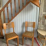 Paire de chaises style Pierre Cruege