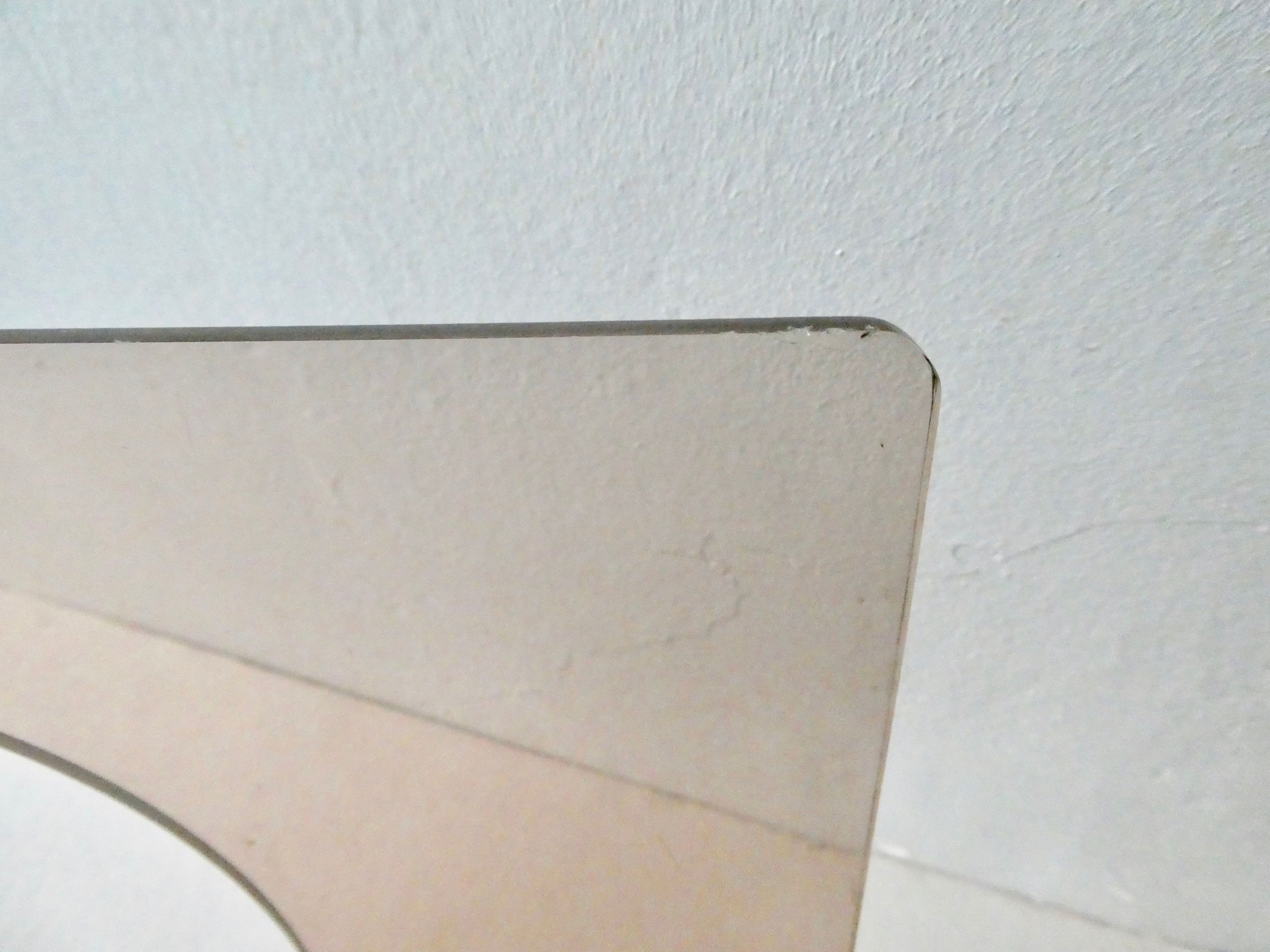 Magazine rack in plexiglas smoked 70s