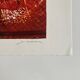 Lithographie (EA) signée Michel Henry - Bouquet Rouge 2005