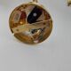 Paire d'appliques bras articulé en laiton globe opaline