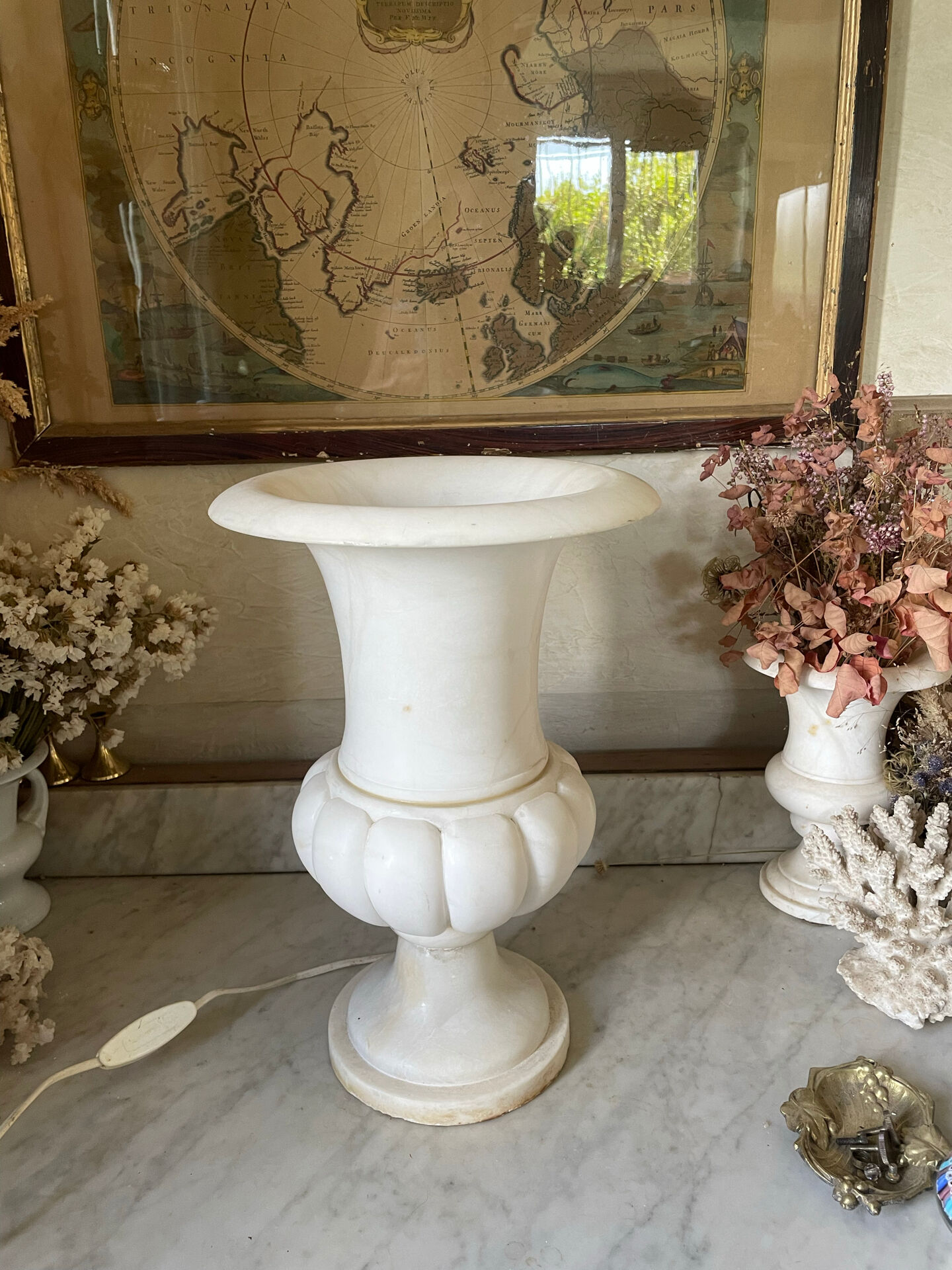 marble lamp Médicis vase Art Deco
