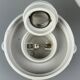 50s 60s wall lamp cellar lamp ceramic & glass Bauhaus design