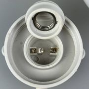 50s 60s wall lamp cellar lamp ceramic & glass Bauhaus design