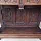 Renaissance oak carved buffet cabinet