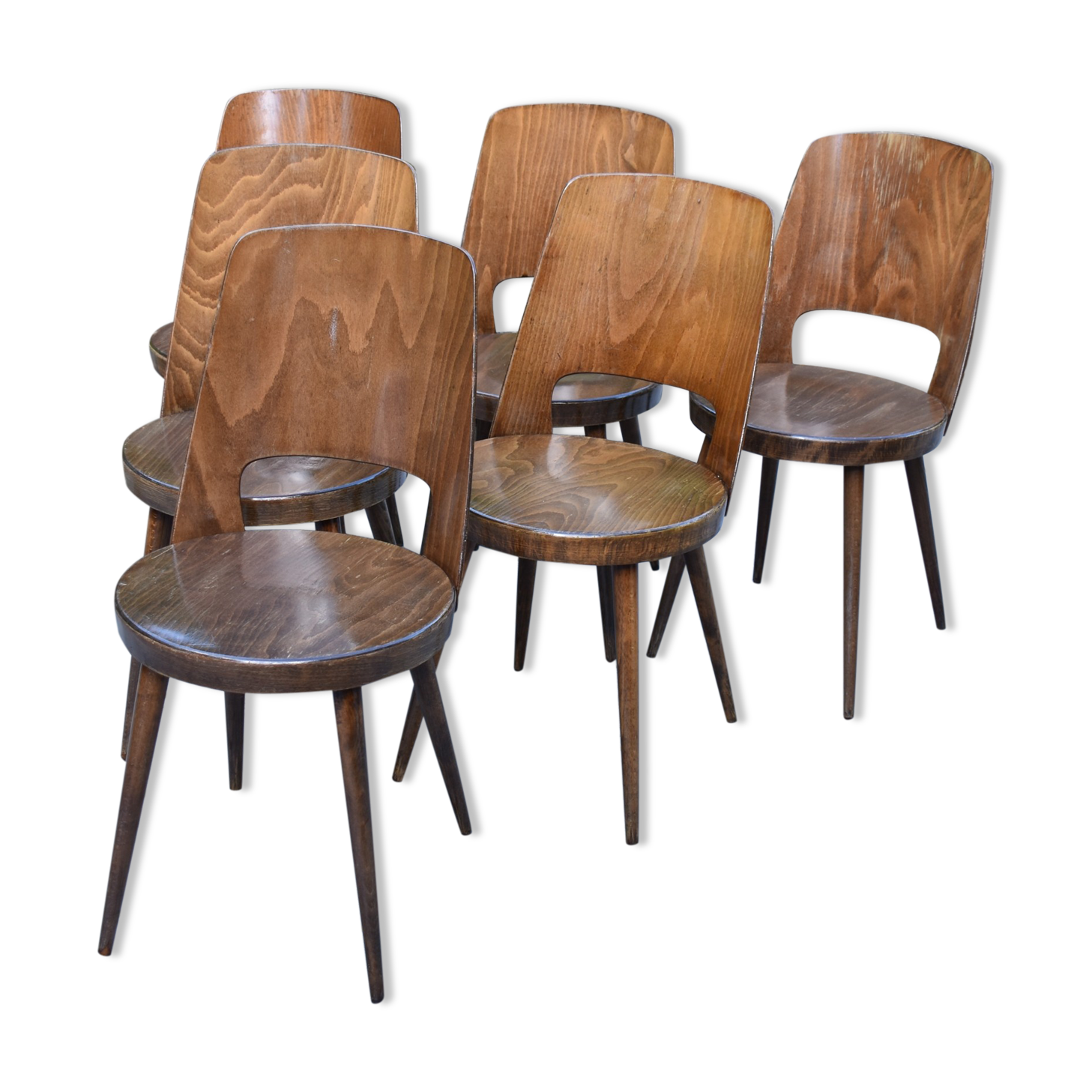Set of 6 chairs Mondor of Baumann 1964