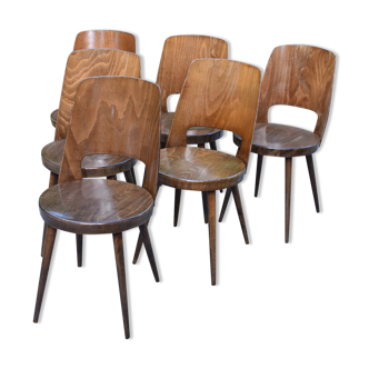 Set of 6 chairs Mondor of Baumann 1964