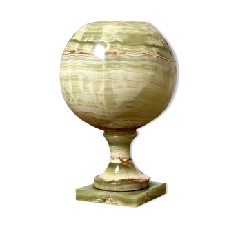 Green onyx ball lamp