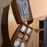 6 glasses and a Murano carafe