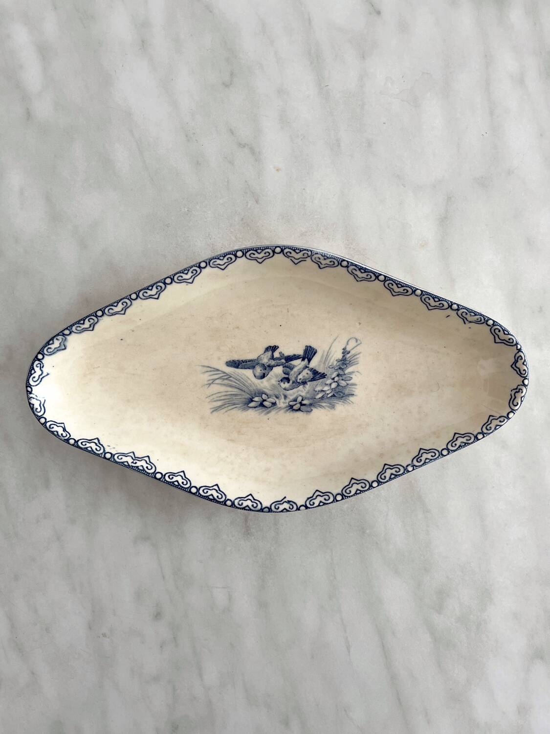 “Summer” ironstone dish from the Clairefontaine earthenware factory