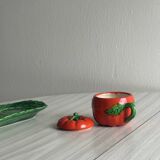 Vintage Ceramic Gravy Boat and Condiment Canister Set