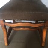 Returned leather chair