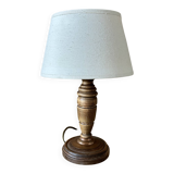 Lampe à poser en bois tourné