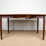 Expandable square teak dining table by Henry Walter Klein 1960