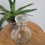 Small glass bottle with gold edges