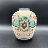 Art Deco ceramic vase Floral decor flowers