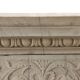 Ancient Renaissance fireplace lintel in pietra serena stone, 15th century.