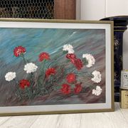Peinture vintage aux oeillets